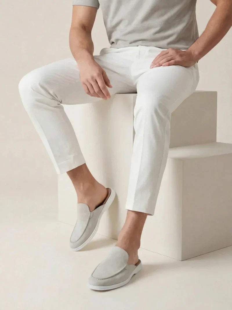 White Suède Mocasines | Lucía Montiel