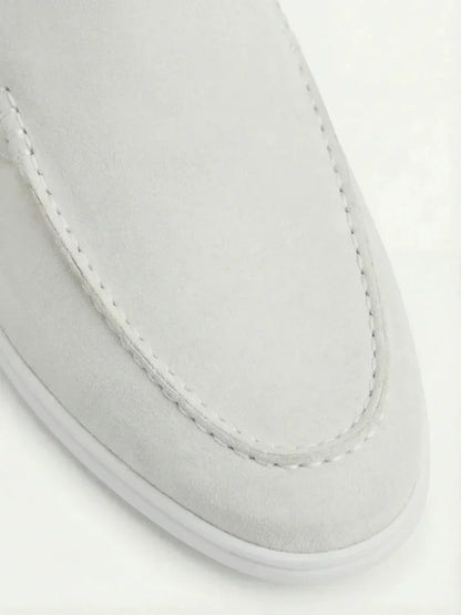 White Suède Mocasines | Lucía Montiel