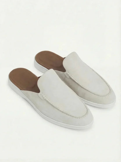 White Suède Mocasines | Lucía Montiel