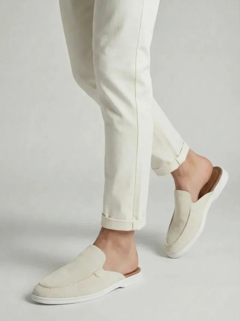 White Suède Mocasines | Lucía Montiel