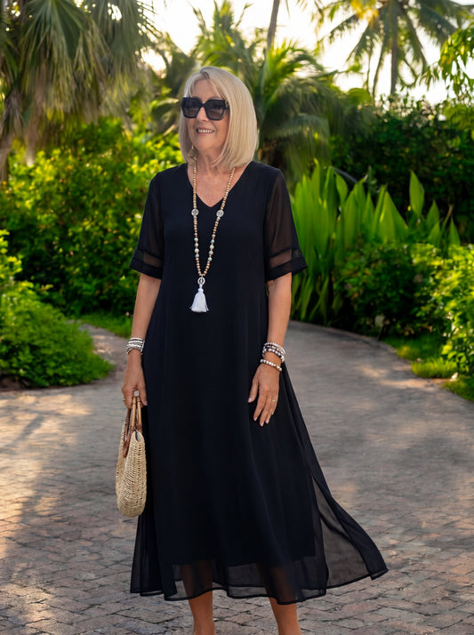 Auris – Vestido midi favorecedor | Lucía Montiel