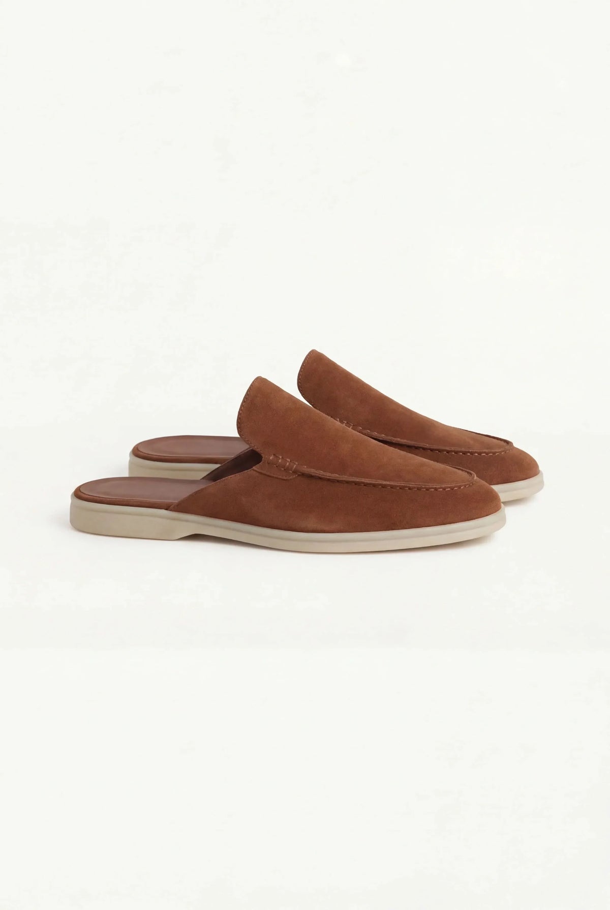 Maroon Suède Mocasines Lucía Montiel
