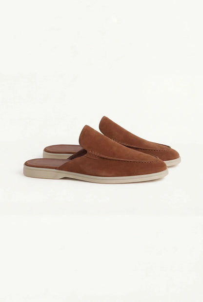 Maroon Suède Mocasines Lucía Montiel