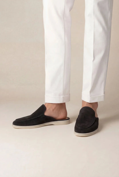 Black Suède Mocasines | Lucía Montiel