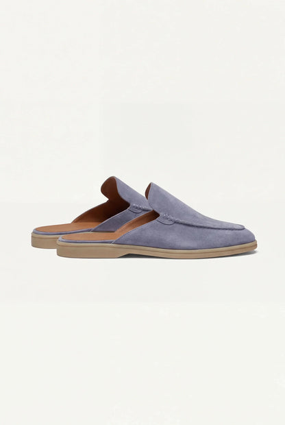 Blue Suede Mocasines | Lucía Montiel