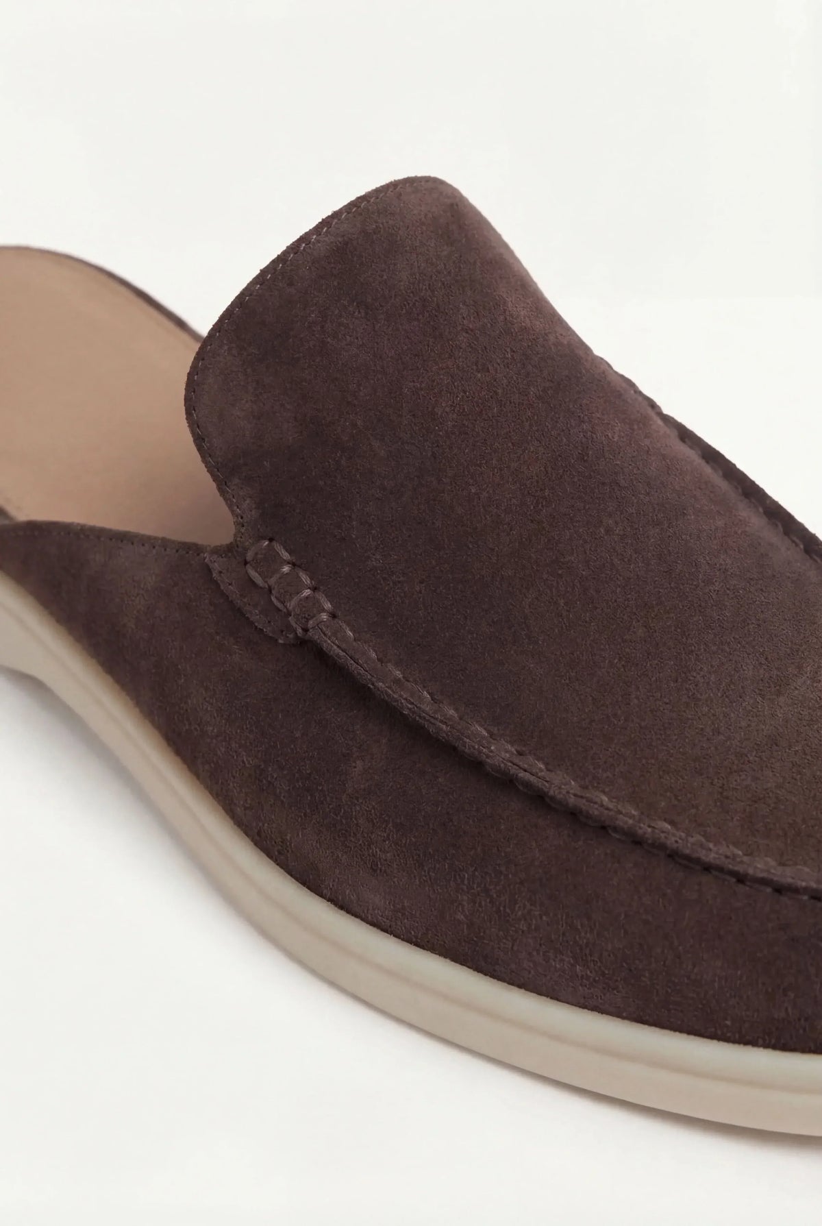 Brown Suède Mocasines | Lucía Montiel