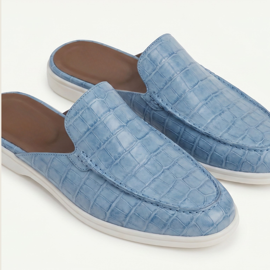 Mocasín Azul Baby Blue | Edición Limitada | Lucía Montiel