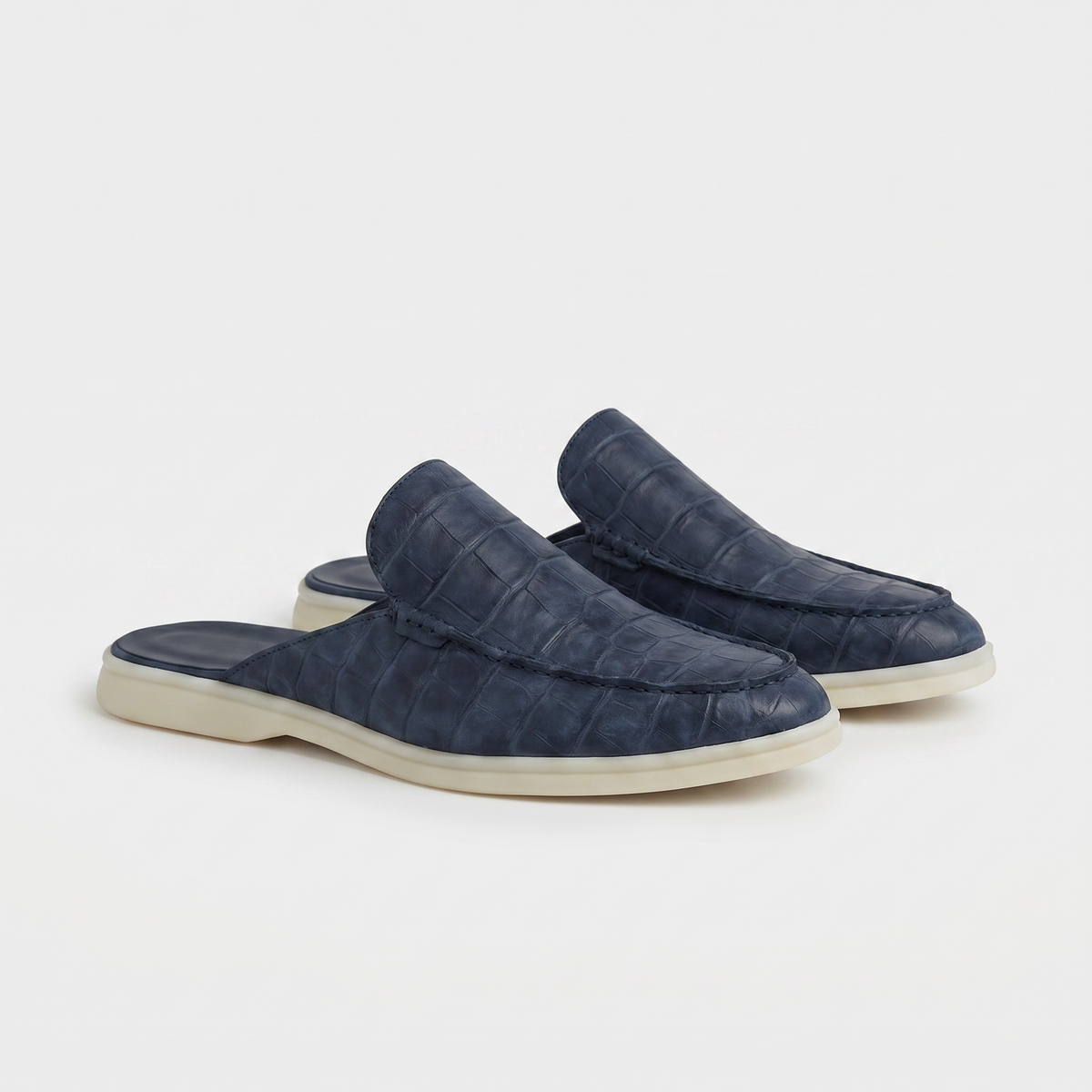 Mocasín Azul Marino Coco| Edición Limitada | Lucía Montiel
