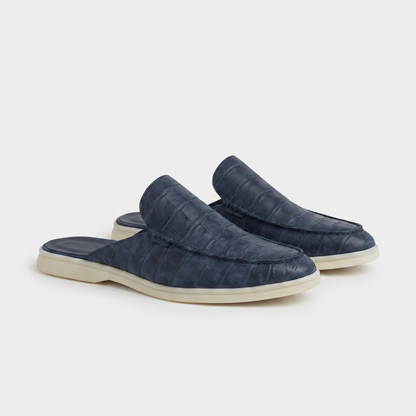 Mocasín Azul Marino Coco| Edición Limitada | Lucía Montiel