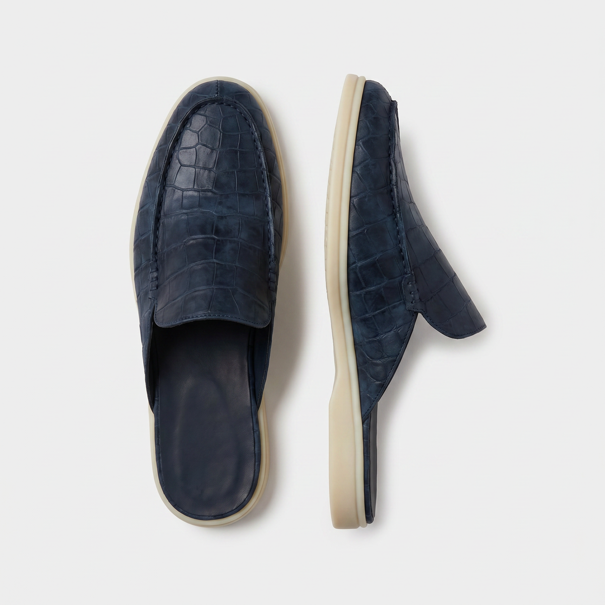 Mocasín Azul Marino Coco| Edición Limitada | Lucía Montiel