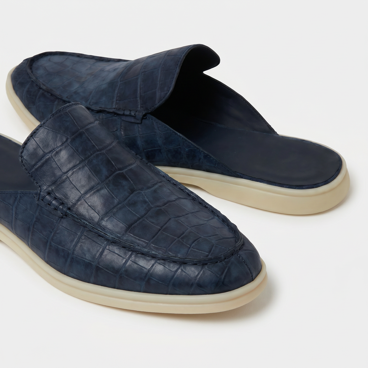 Mocasín Azul Marino Coco| Edición Limitada | Lucía Montiel