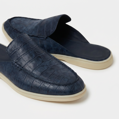 Mocasín Azul Marino Coco| Edición Limitada | Lucía Montiel